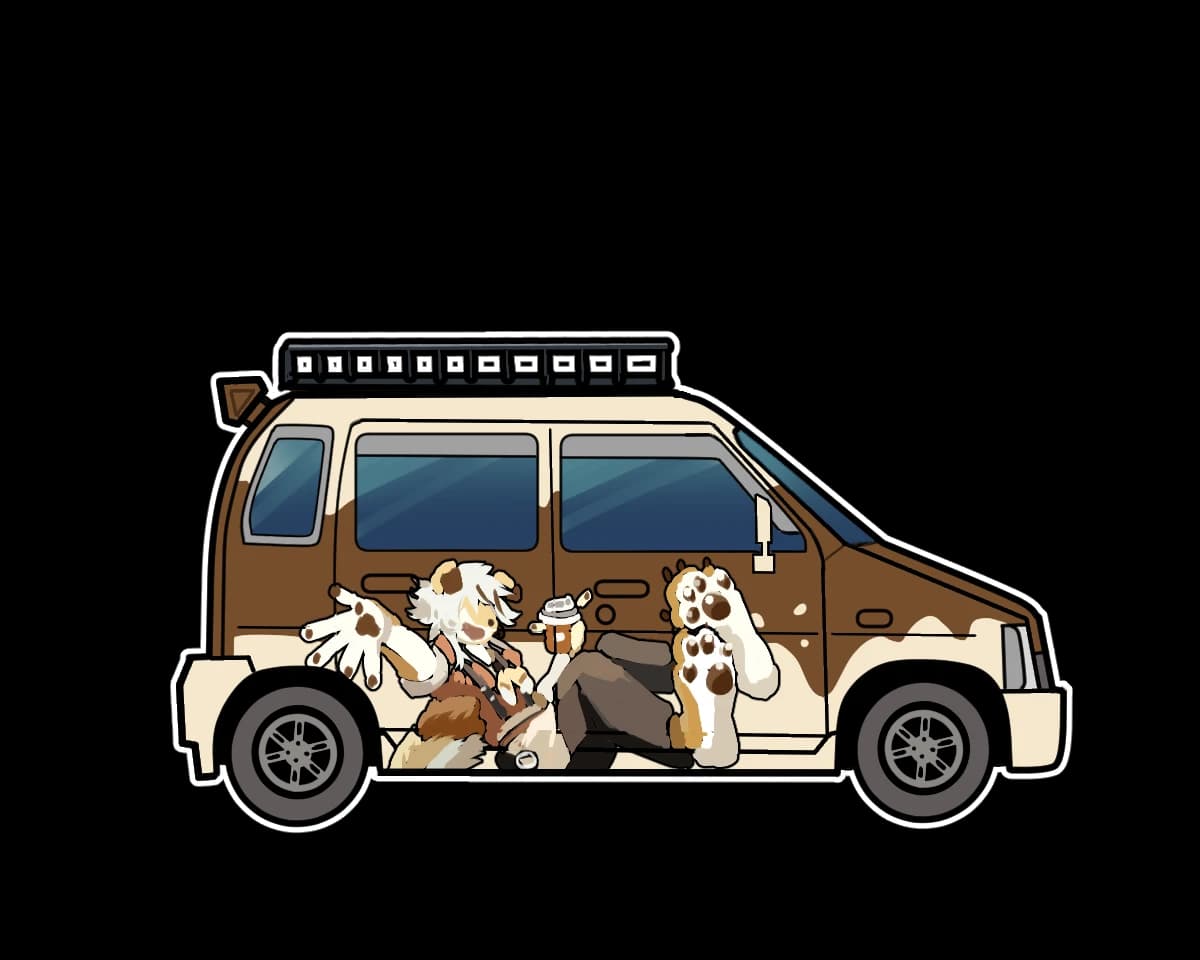 尾巴咖啡车